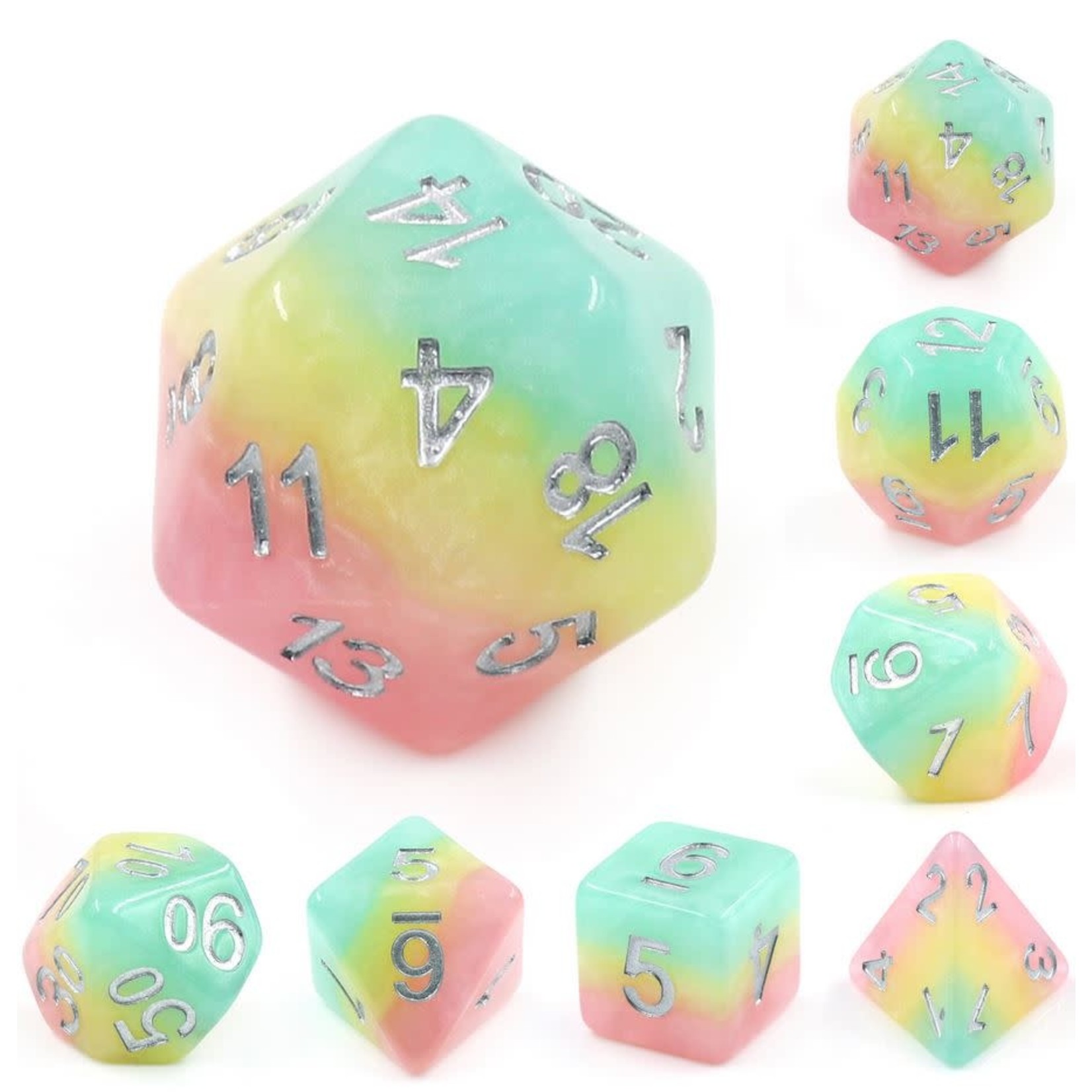 HD Layer Dice: Spring Awakening | 7 Die Resin Polyhedral Set