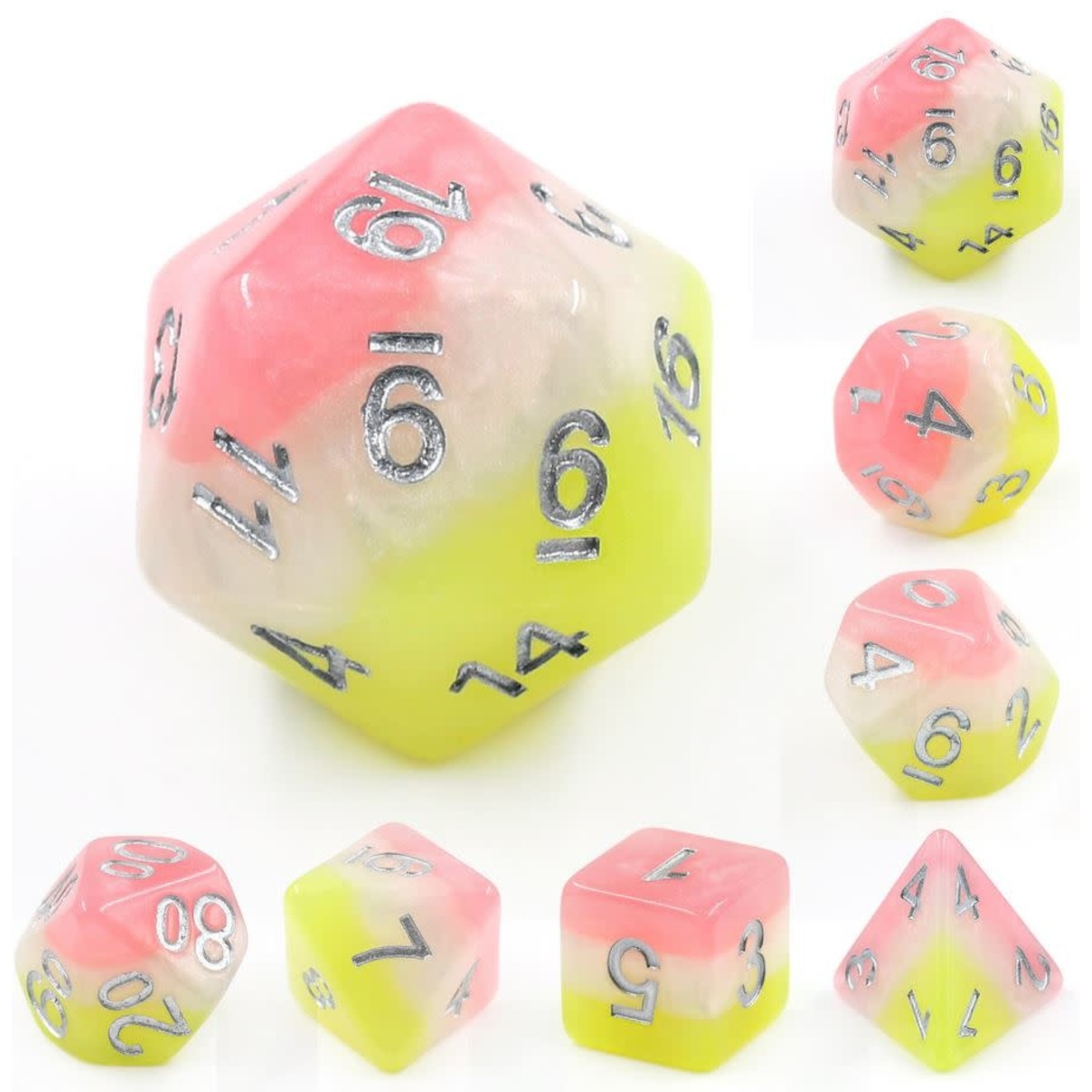HD Layer Dice: Posey | 7 Die Resin Polyhedral Set