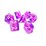 HD Transparent Layer Dice: Purple Layer | 7 Die Resin Polyhedral Set