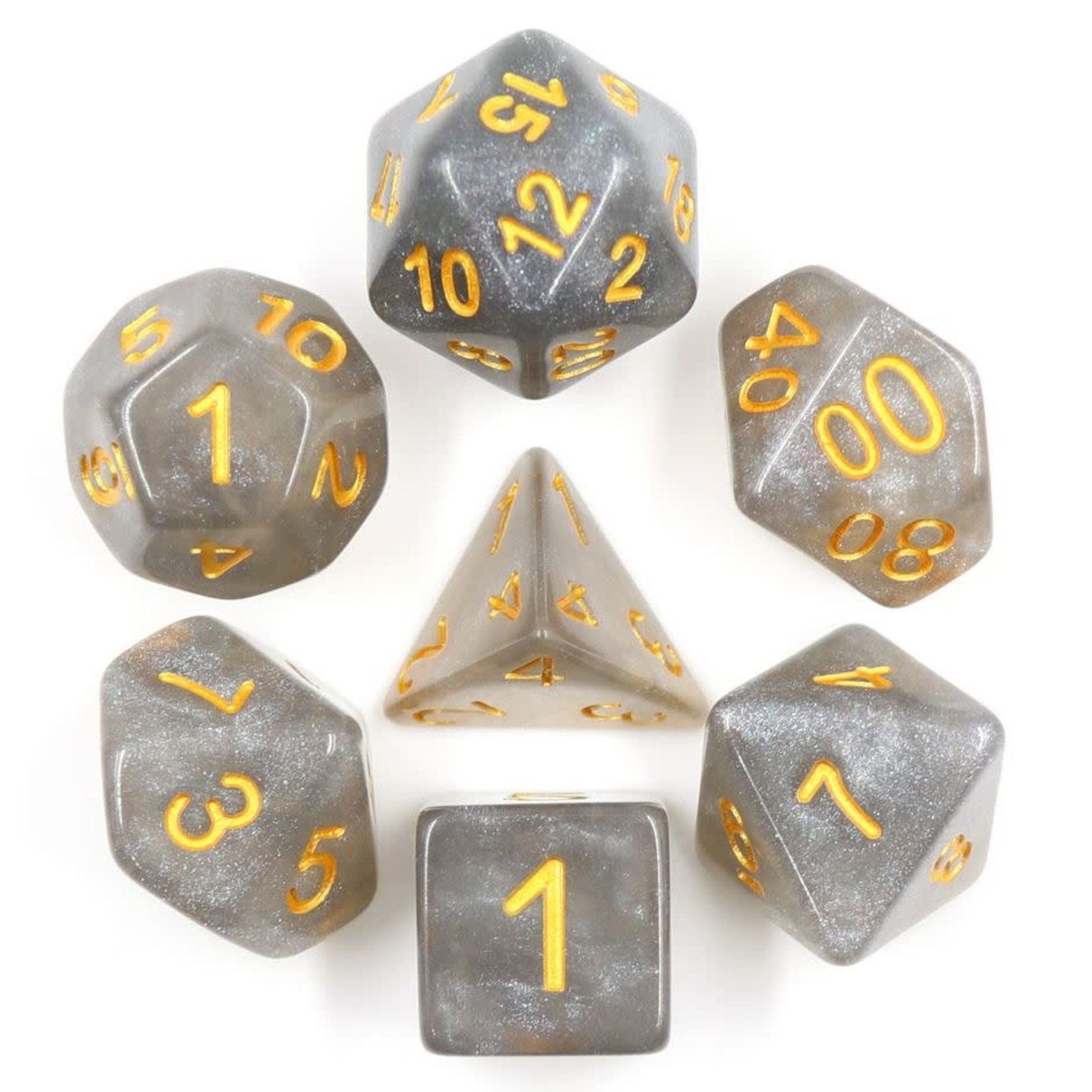 HD Galaxy Dice: Onyxstone | 7 Die Resin Polyhedral Set