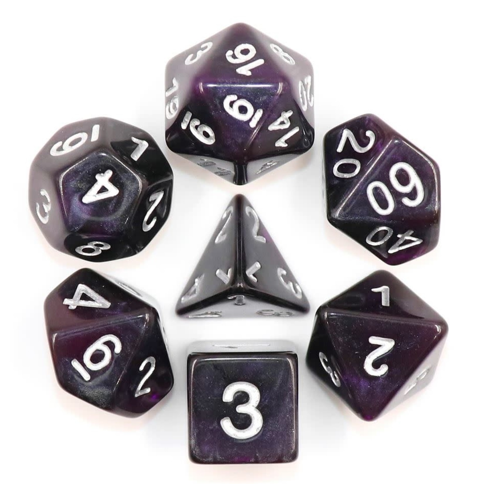 HD Galaxy Dice: Amethyst | 7 Die Resin Polyhedral Set