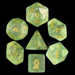 HD Irridescent Dice: Green | 7 Die Resin Polyhedral Set