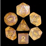 HD Irridescent Dice: Orange | 7 Die Resin Polyhedral Set