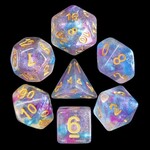 HD Luminous Dice: Violet Storm | 7 Die Resin Polyhedral Set