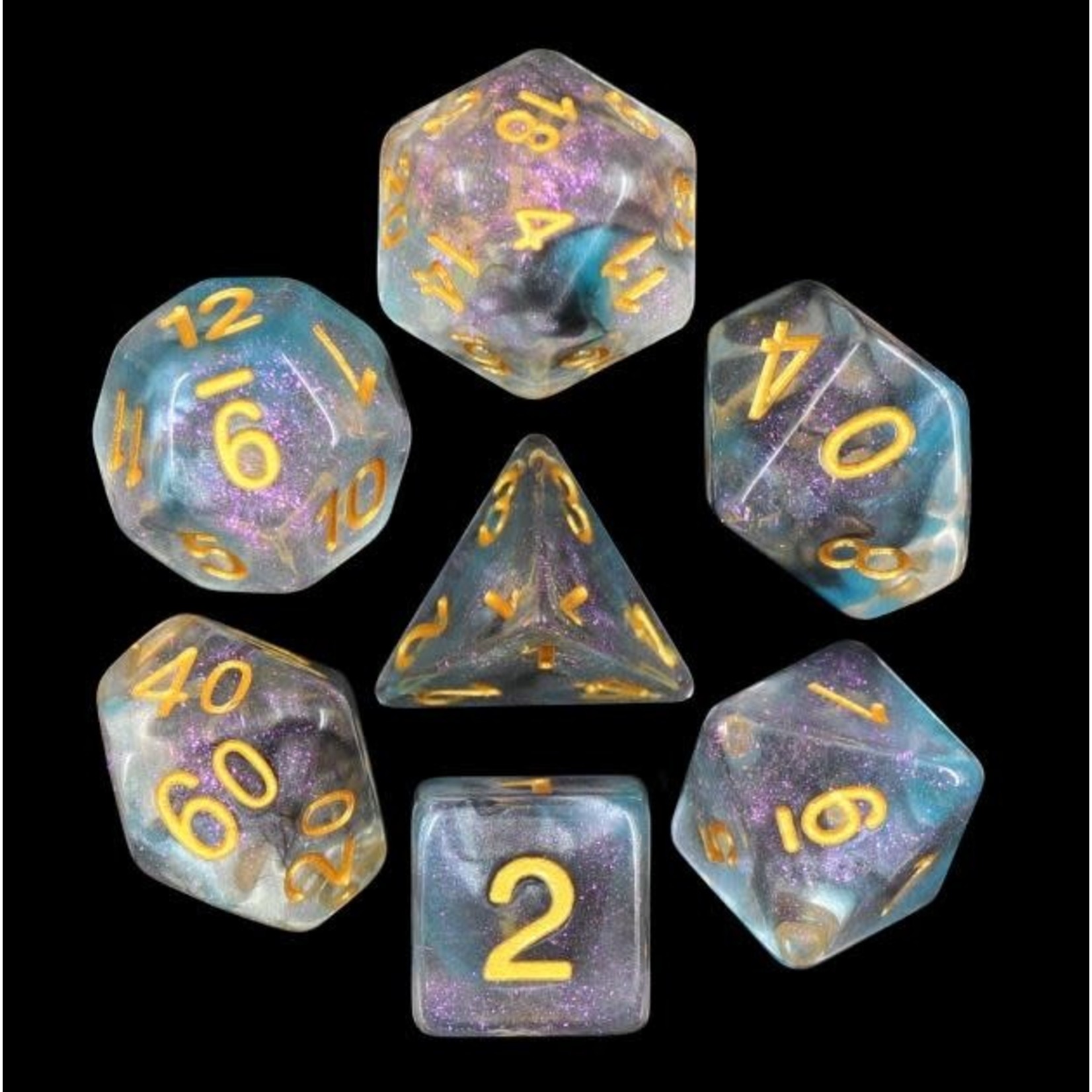 HD Luminous Dice: Shade | 7 Die Resin Polyhedral Set