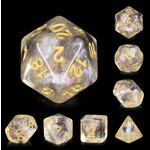 HD Luminous Dice: Sky Haze | 7 Die Resin Polyhedral Set