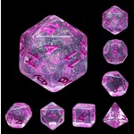 HD Luminous Dice: Pink World | 7 Die Resin Polyhedral Set