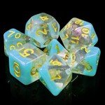 HD Snowglobe Dice: Snowflake | 7 Die Resin Polyhedral Set