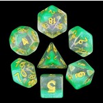 HD Snowglobe Dice: Spring Dew | 7 Die Resin Polyhedral Set