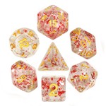 HD Flake Dice: Red | 7 Die Resin Polyhedral Set