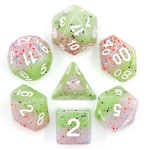 HD Particle Dice: Rose Bud | 7 Die Resin Polyhedral Set