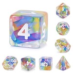 HD Ribbon Dice: Rainbow | 7 Die Resin Polyhedral Set
