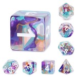 HD Ribbon Dice: Unknown Land | 7 Die Resin Polyhedral Set