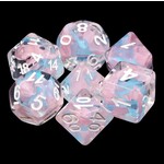 HD Ribbon Dice: Pink Butterfly | 7 Die Resin Polyhedral Set