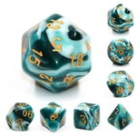 HD Blend Color Dice: Blueink | 7 Die Acrylic Polyhedral Set