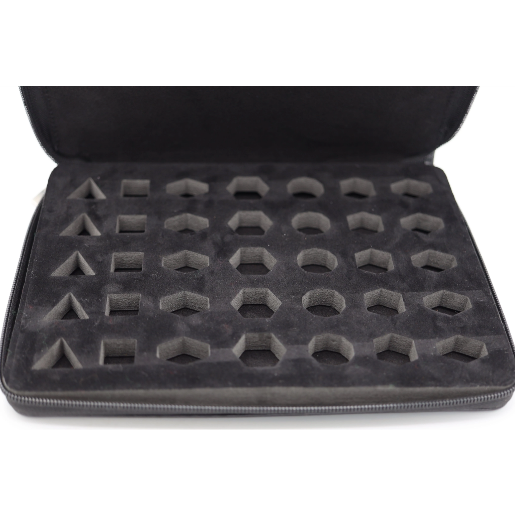 Dice Case: Black Leatherette Folio