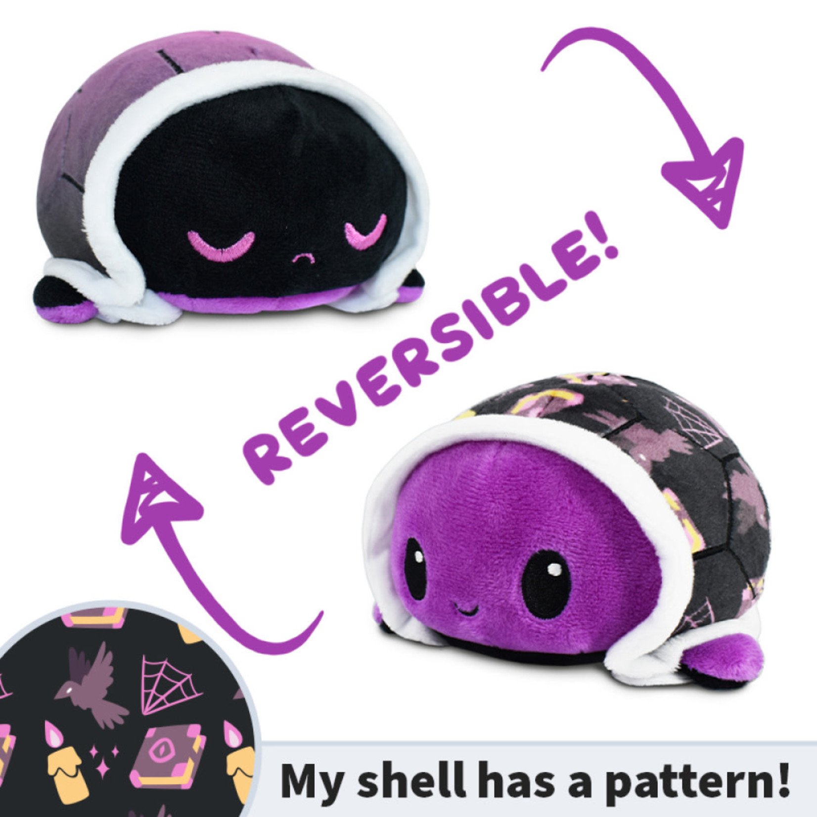 Reversible Turtle Plush: Witchcraft