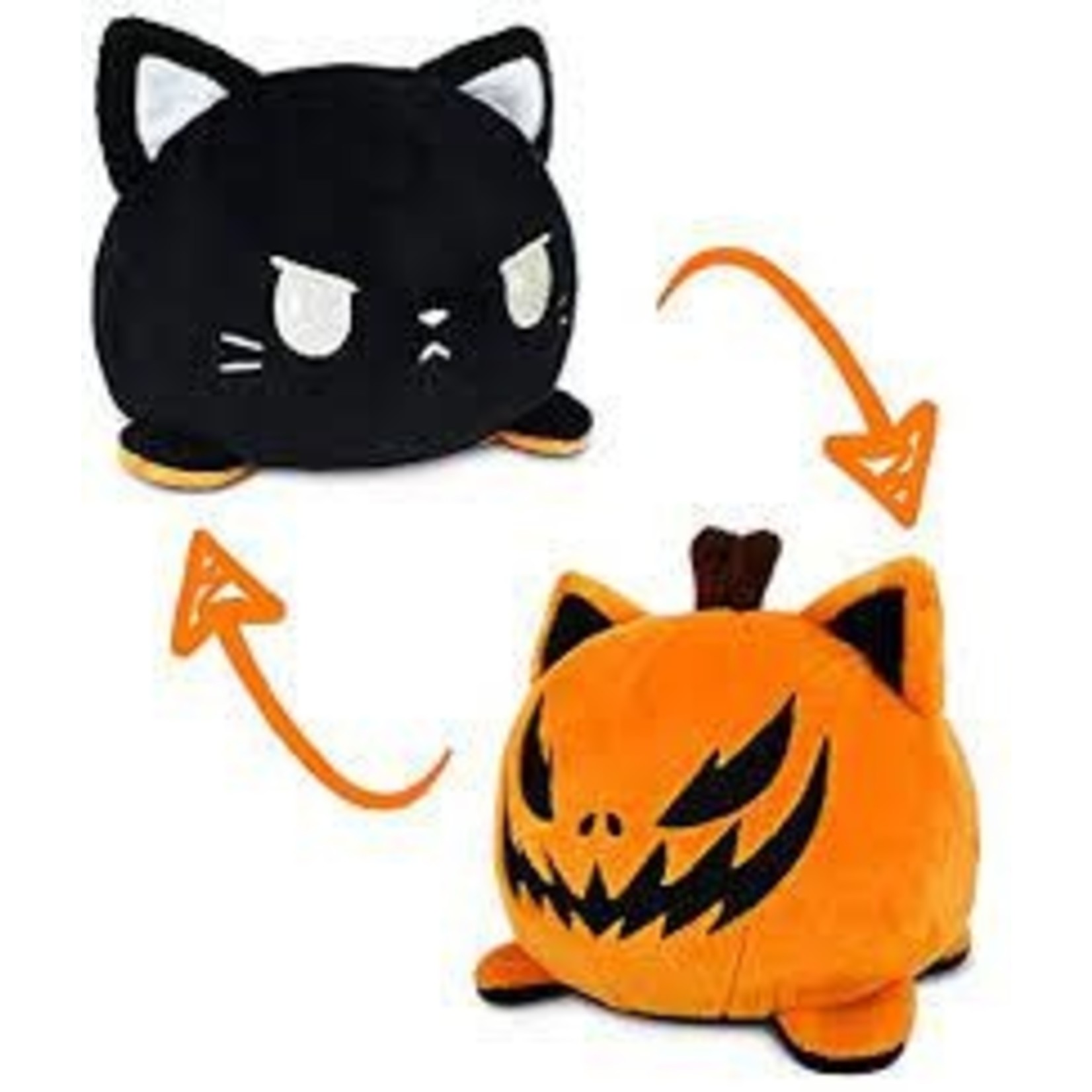Reversible Cat Plush: Black & Orange