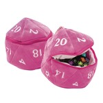 Dice Bag: Plush d20 - Hot Pink