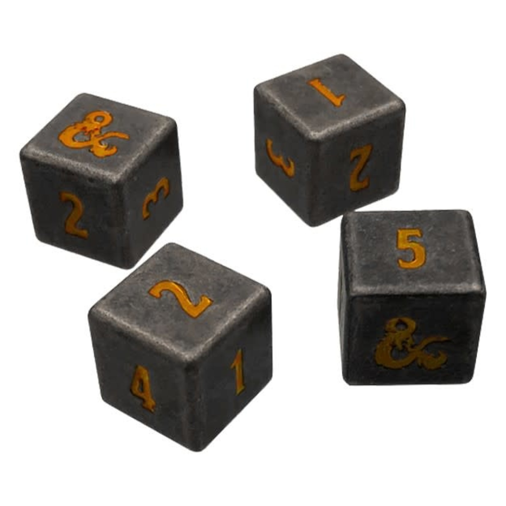 D&D Dice: Heavy Metal Realmspace d6 Dice Set (4)