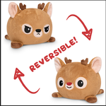 Reversible Reindeer Mini Plush: Red & Angry