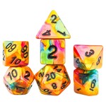 Sirius Dice: Rainbow Gold | 8 Die Polyhedral Set | SDZ000905