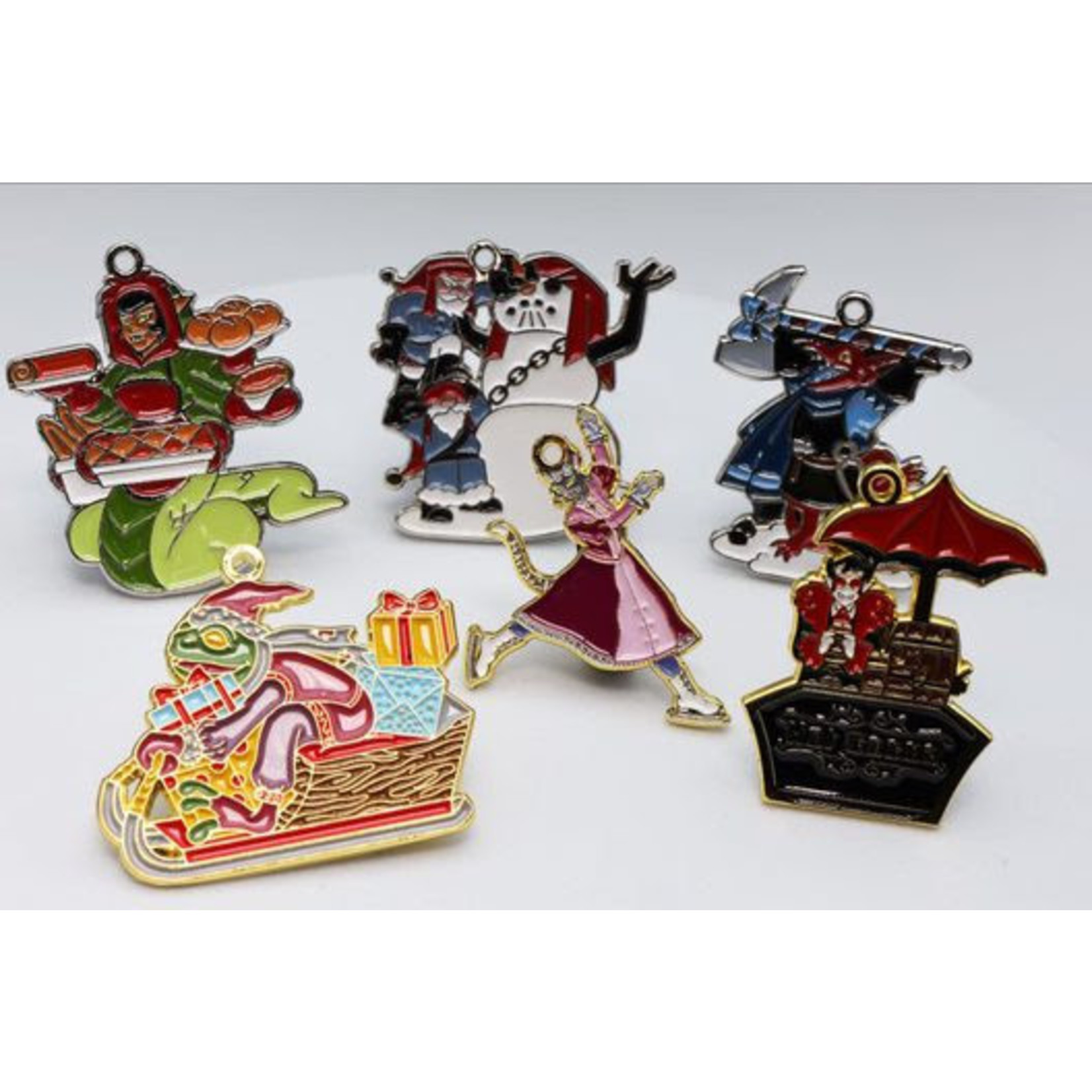 Foam Brain Dice: Mystery Loot - Winter Village Metal Die & Enamel Pin