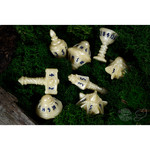 PolyHero Dice: Cleric 8 Dice Set Celestial Ivory