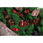 PolyHero Dice: Wizard 8 Dice Set Dragonfire