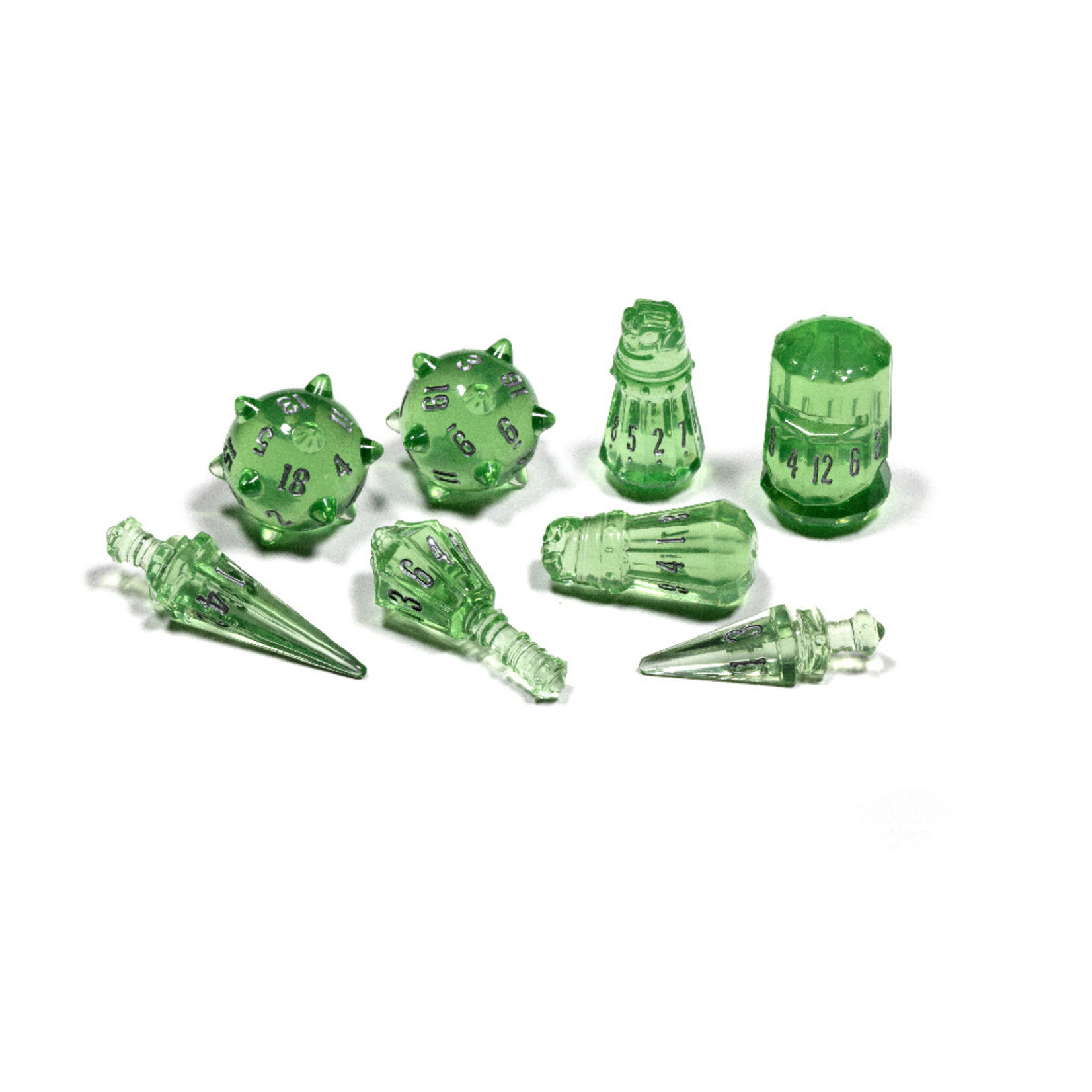 PolyHero Dice: Warrior 8 Dice Set Wraith Knight