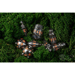 PolyHero Dice: Warrior Dice Set Steel Grey