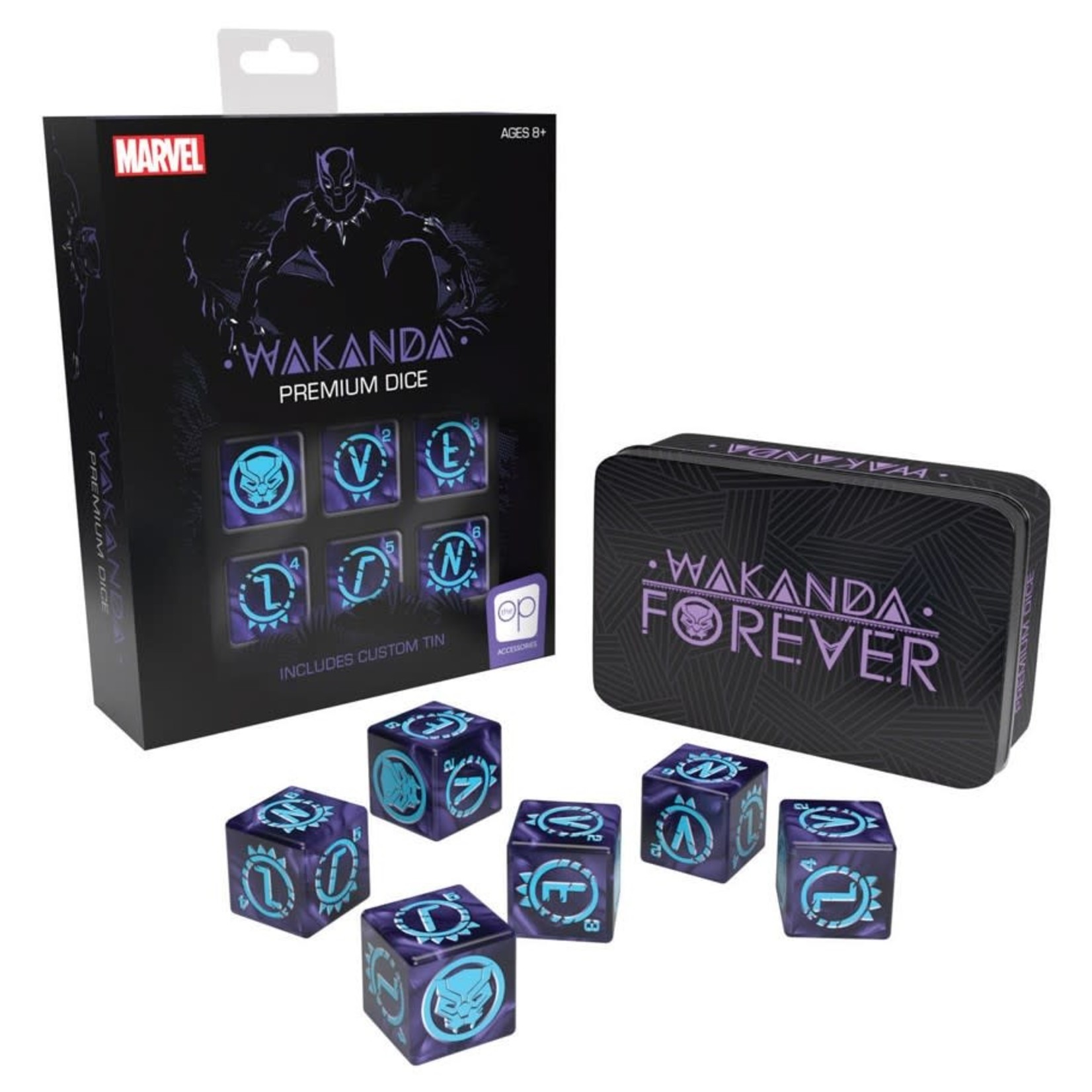 Premium Character Dice: Marvel Black Panther d6 Dice Set (6)