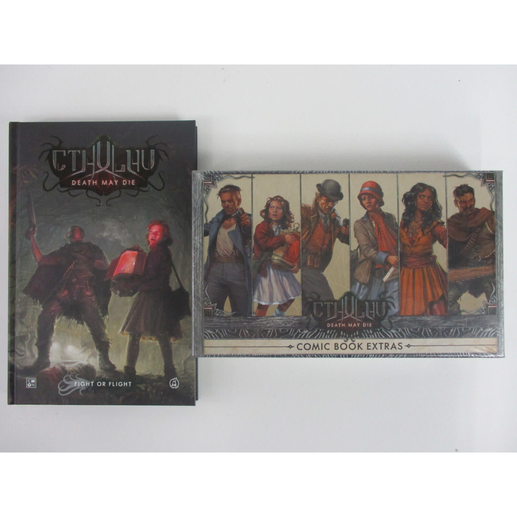 CMON Cthulhu: Death May Die Comic (HC) with Comic Book Extras (No Refunds/Exachanges)