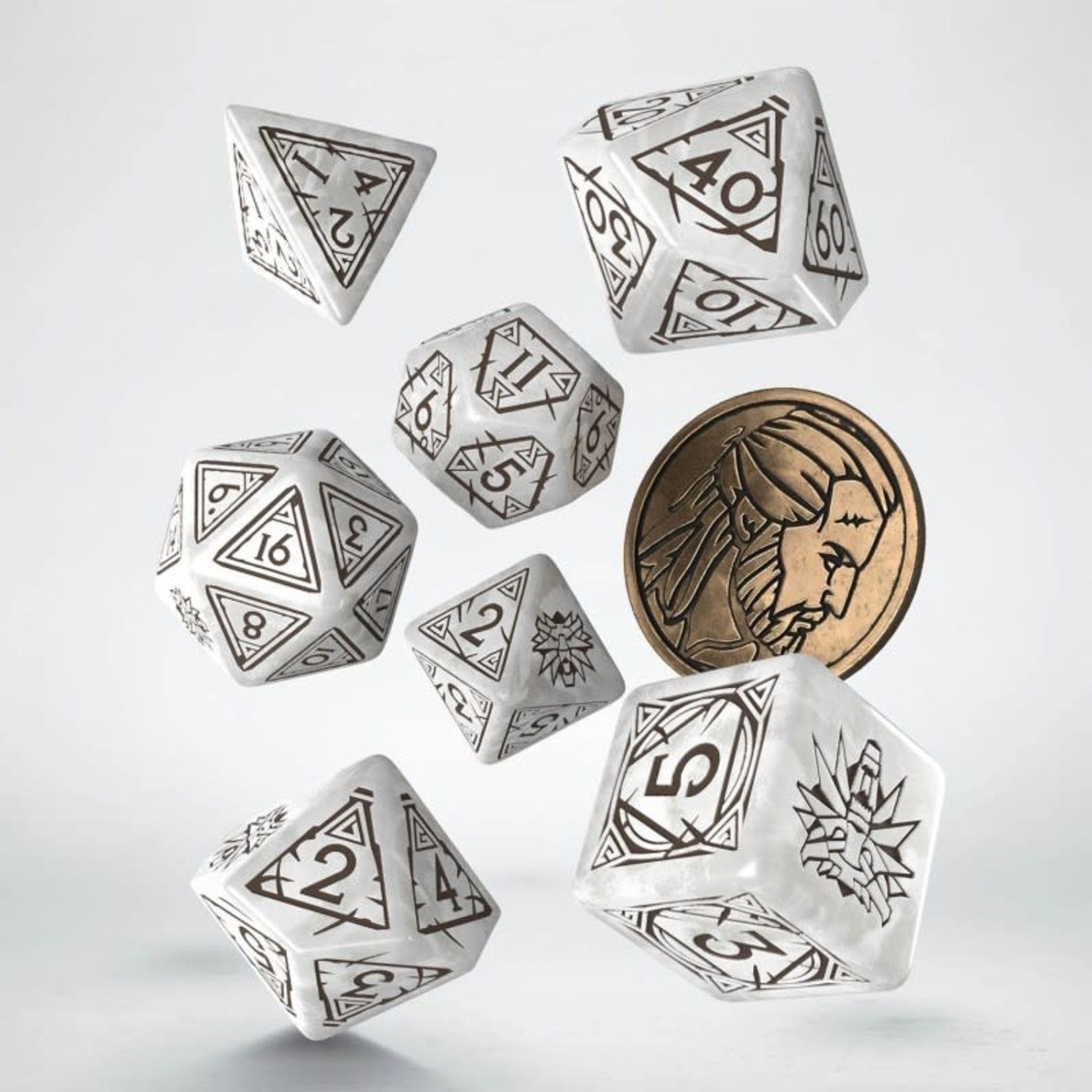 The Witcher: Geralt - The White Wolf 7 Dice Set