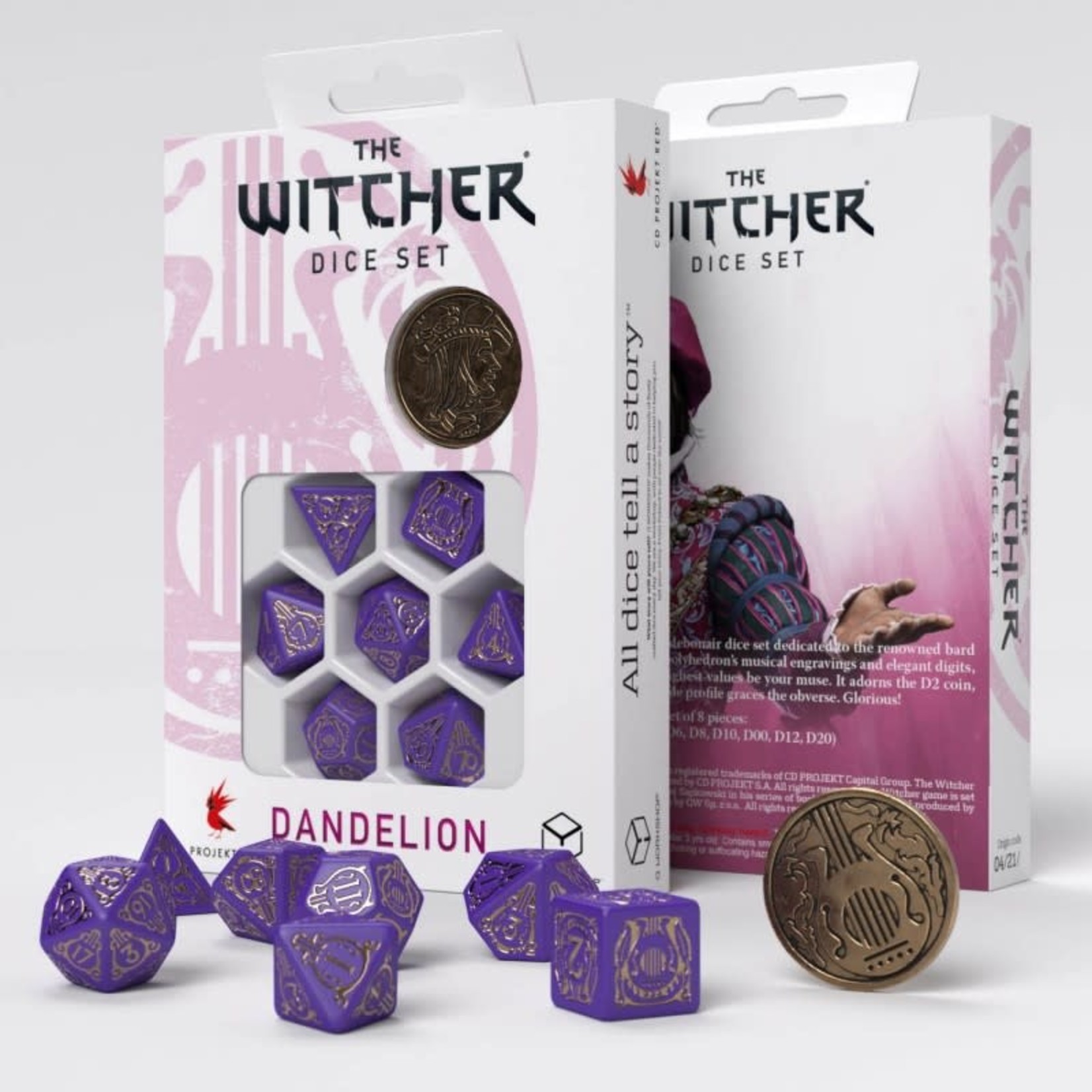 The Witcher: Dandelion - Viscount de Lettenhove 7 Dice Set