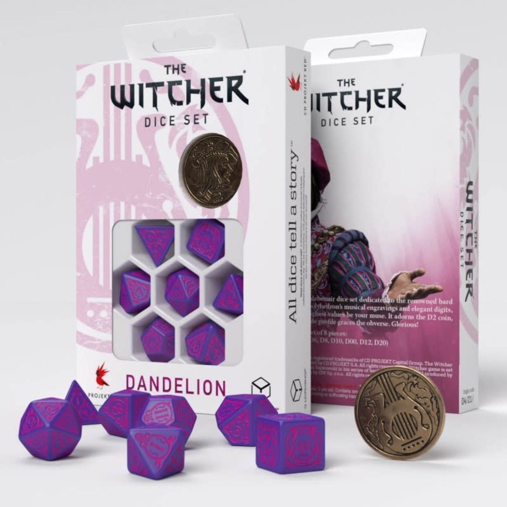 The Witcher: Dandelion - the Conqueror of Hearts 7 Dice Set