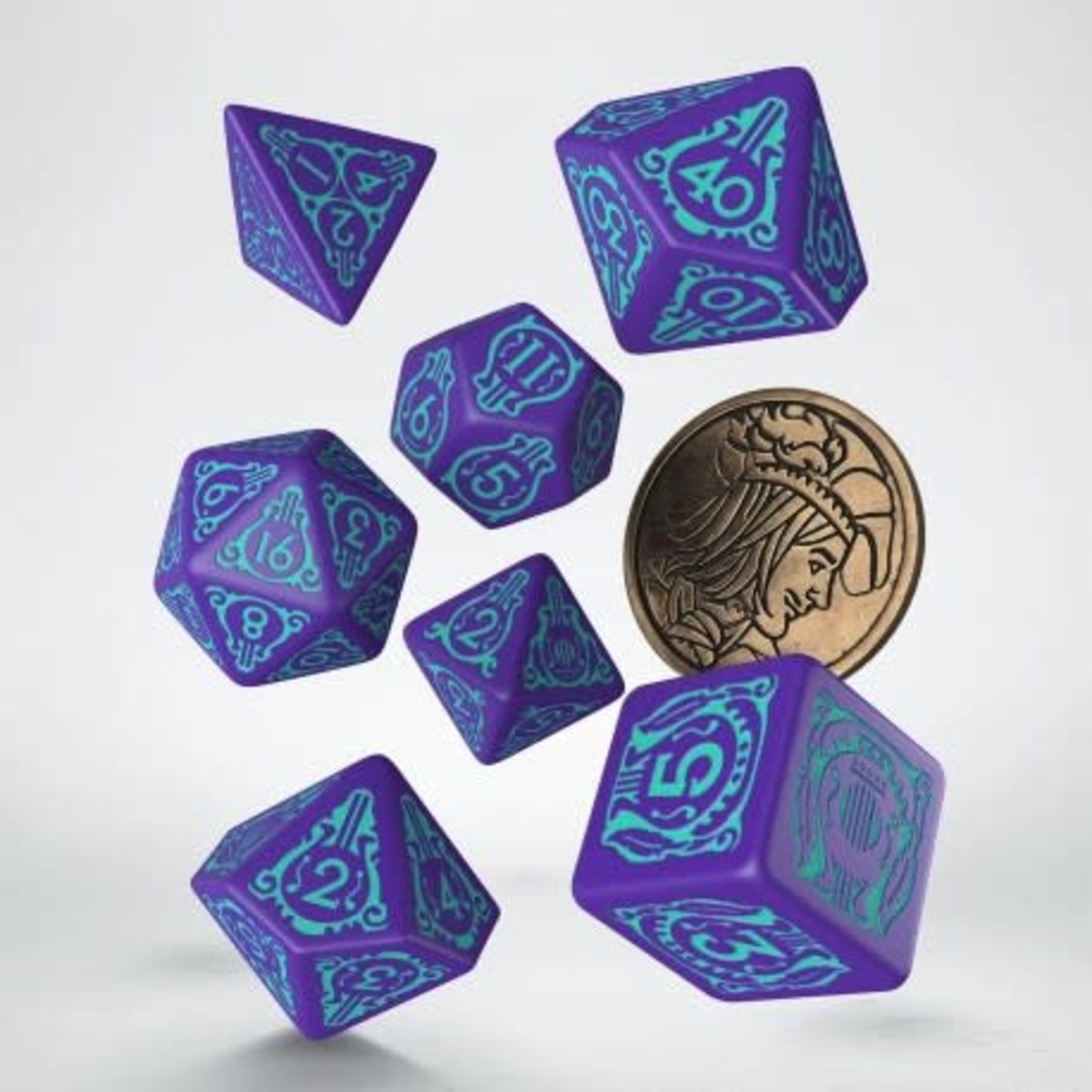 The Witcher: Dandelion - Half a Century of Poetry 7 Dice Set
