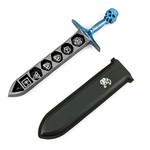 Dice Case: Grim Dagger with sheath cover - Blue