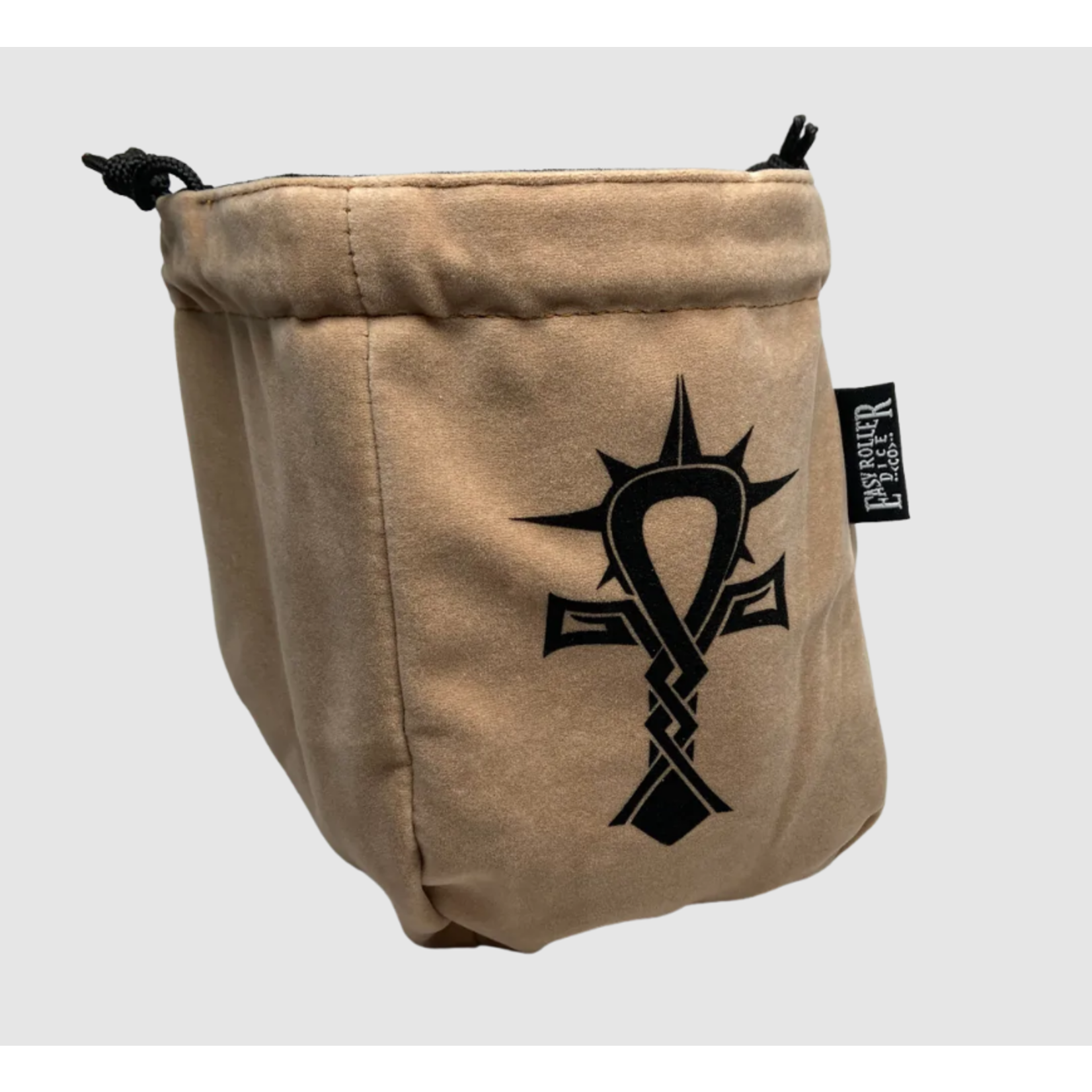 Dice Bag: Reversible Microfiber Self Standing - Cleric Limited Edition Black & Tan