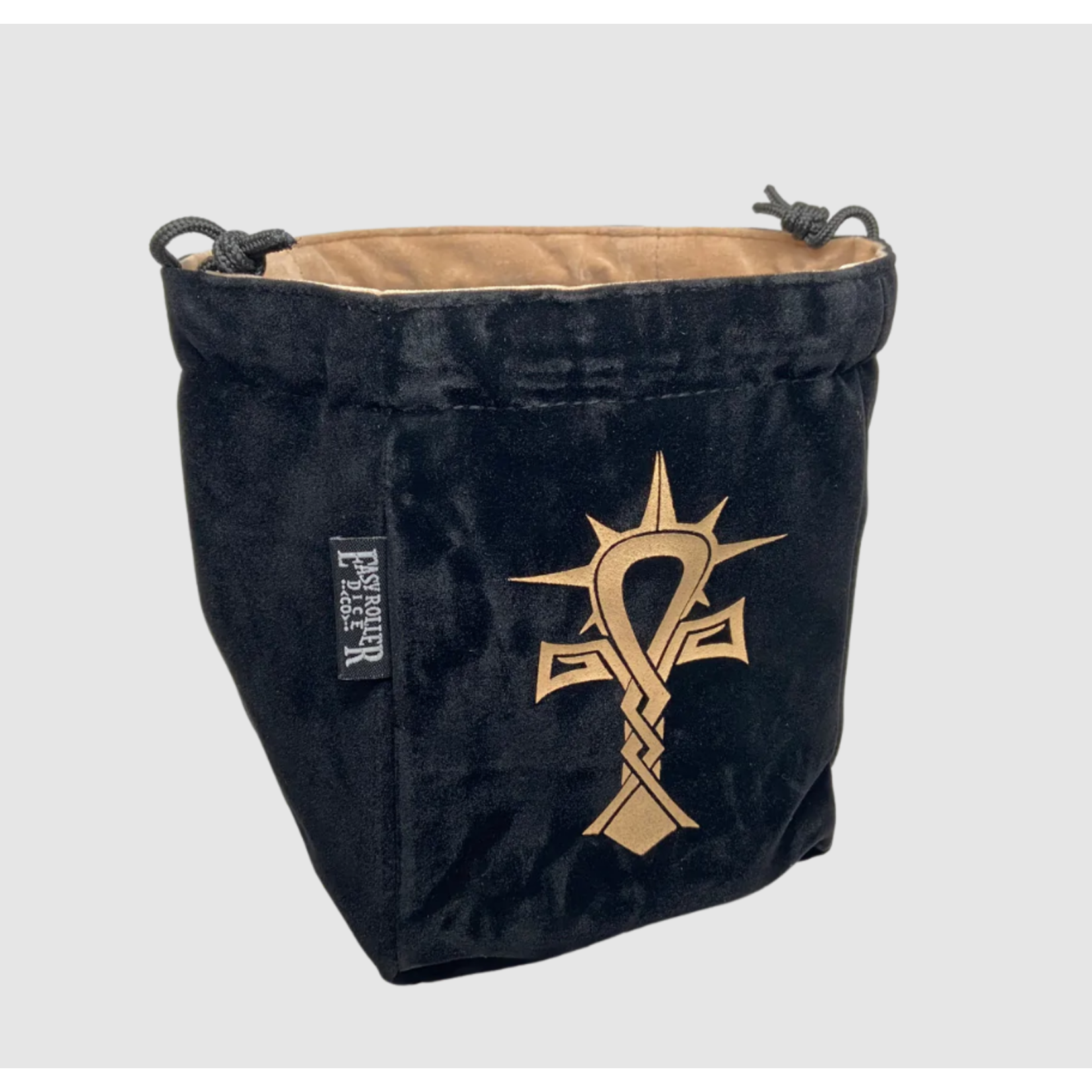Dice Bag: Reversible Microfiber Self Standing - Cleric Limited Edition Black & Tan