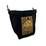 Dice Bag: Reversible Microfiber Self Standing - Spell Book Limited Edition Black & Tan