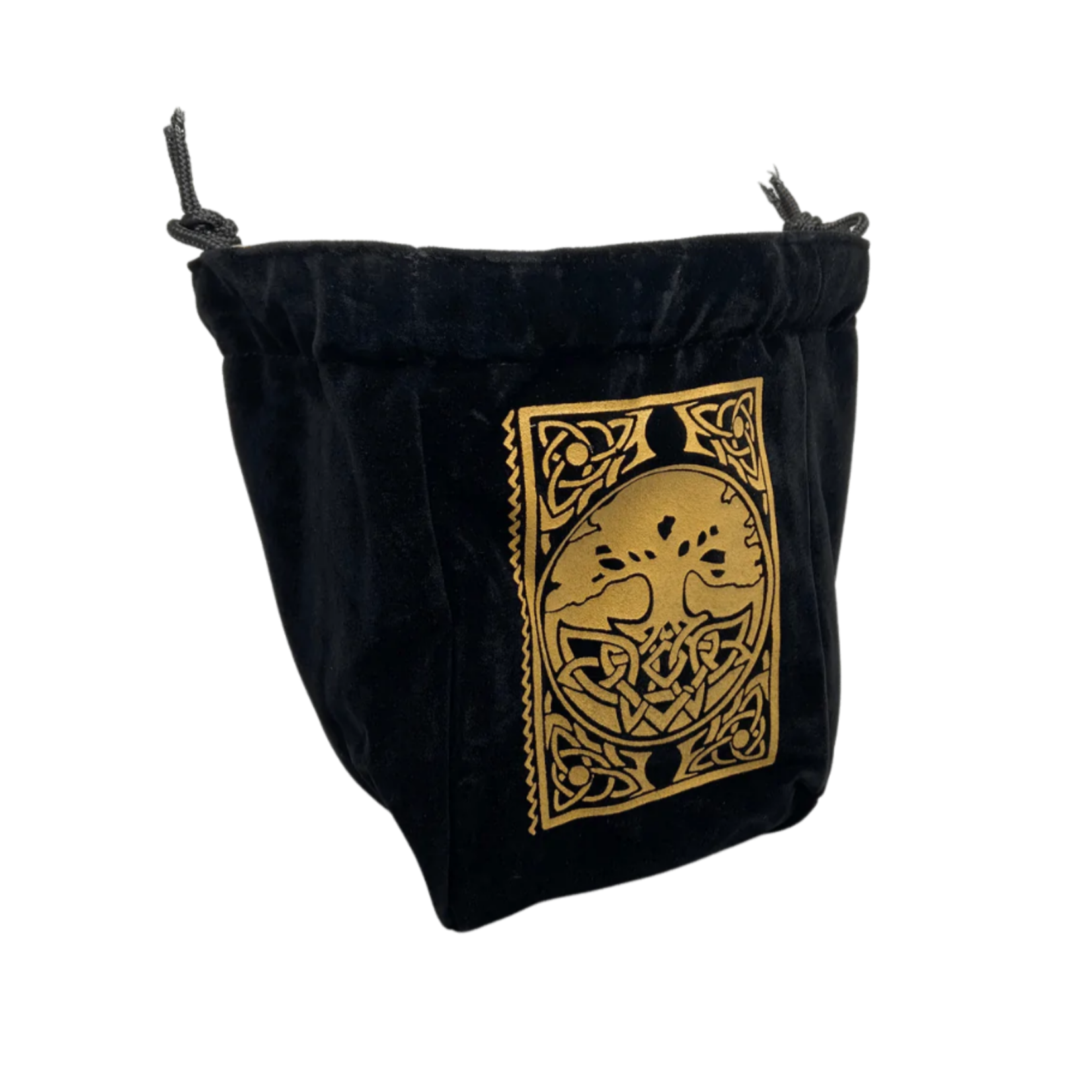 Dice Bag: Reversible Microfiber Self Standing - Spell Book Limited Edition Black & Tan