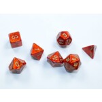 Chessex Scarab Scarlet / Gold | 7 Die Polyhedral Set | 20414