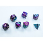 Chessex Gemini Purple-Teal / Gold | 7 Die Polyhedral Set | 20649