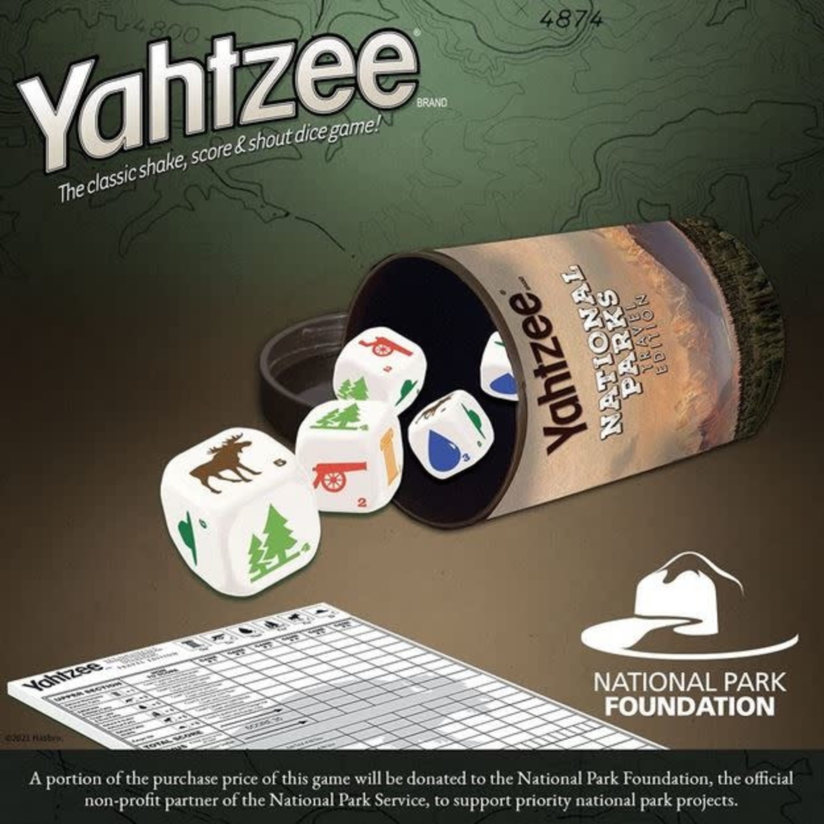#16699 Yahtzee National Parks Dragon Cache Used Game