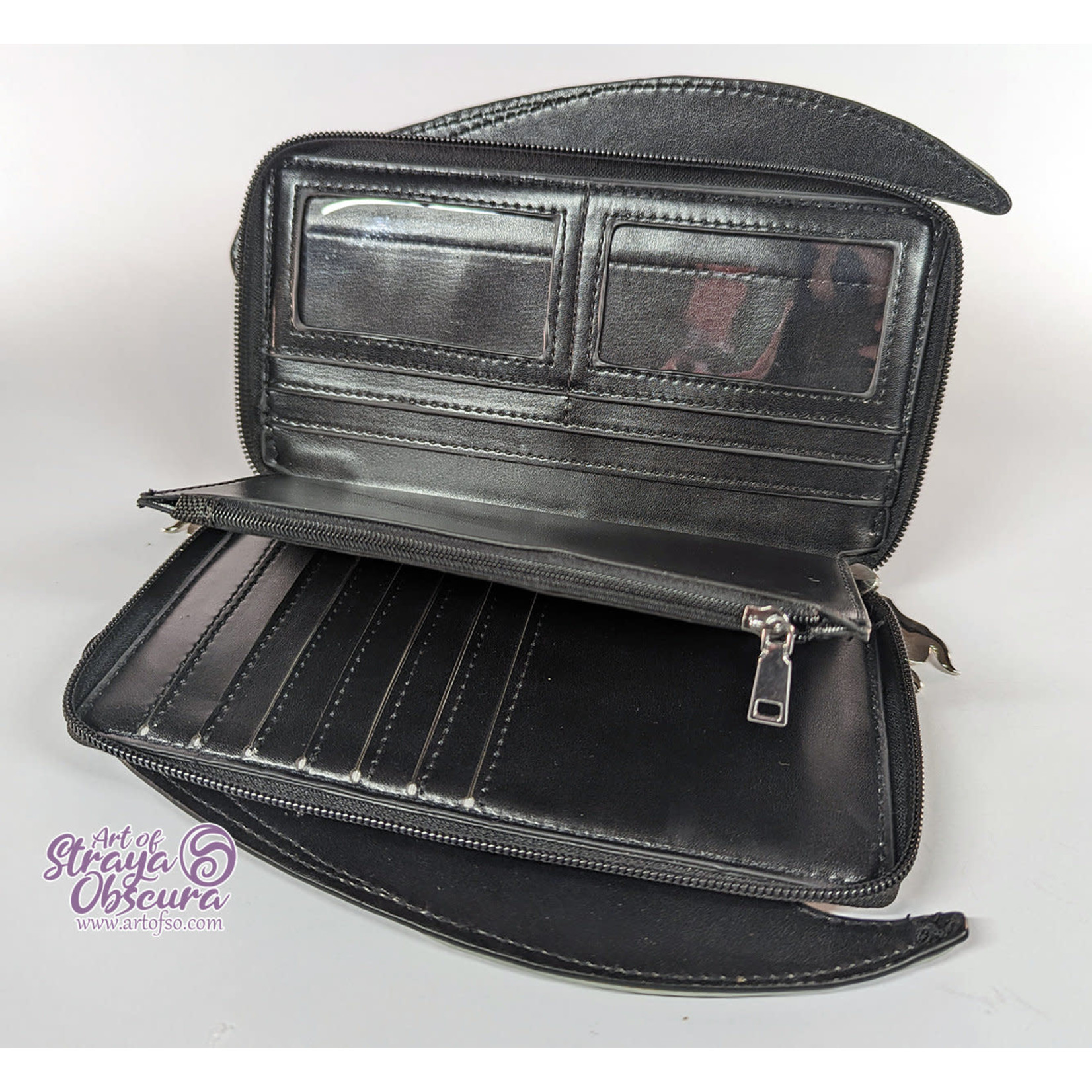 Wing Wallet - Black & Silver