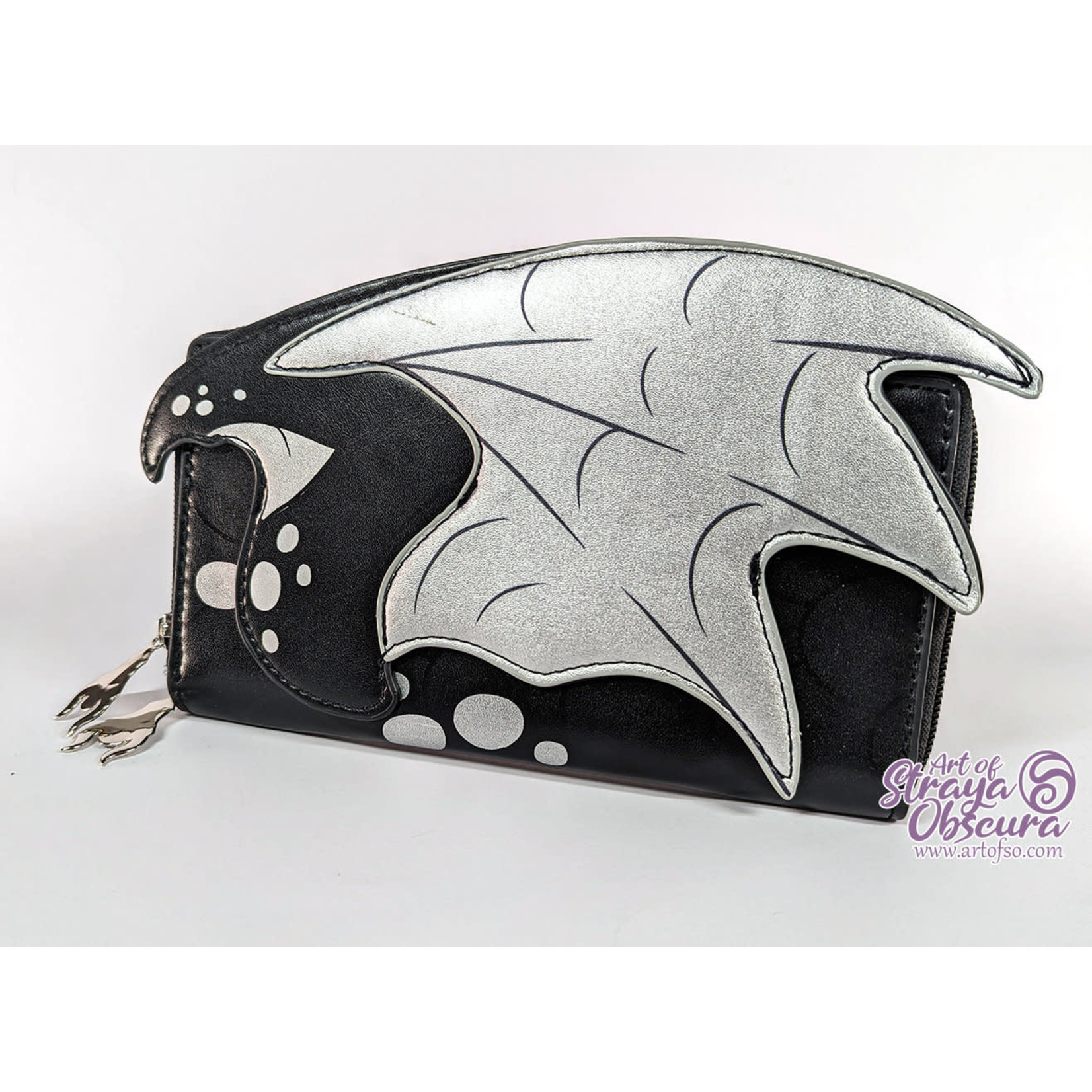Wallet - Wing Black & Silver