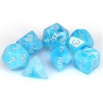Chessex Mini Dice: Luminary Sky with Silver | 7 Die Polyhedral Set