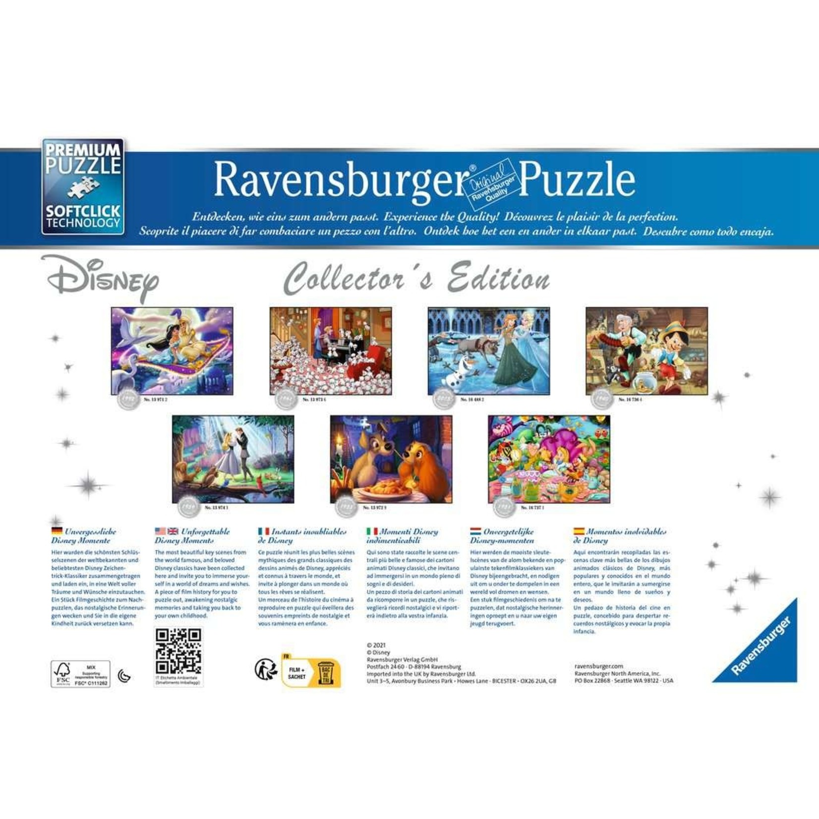 Disney Aladdin Collector's Edition 1000 Piece Puzzle