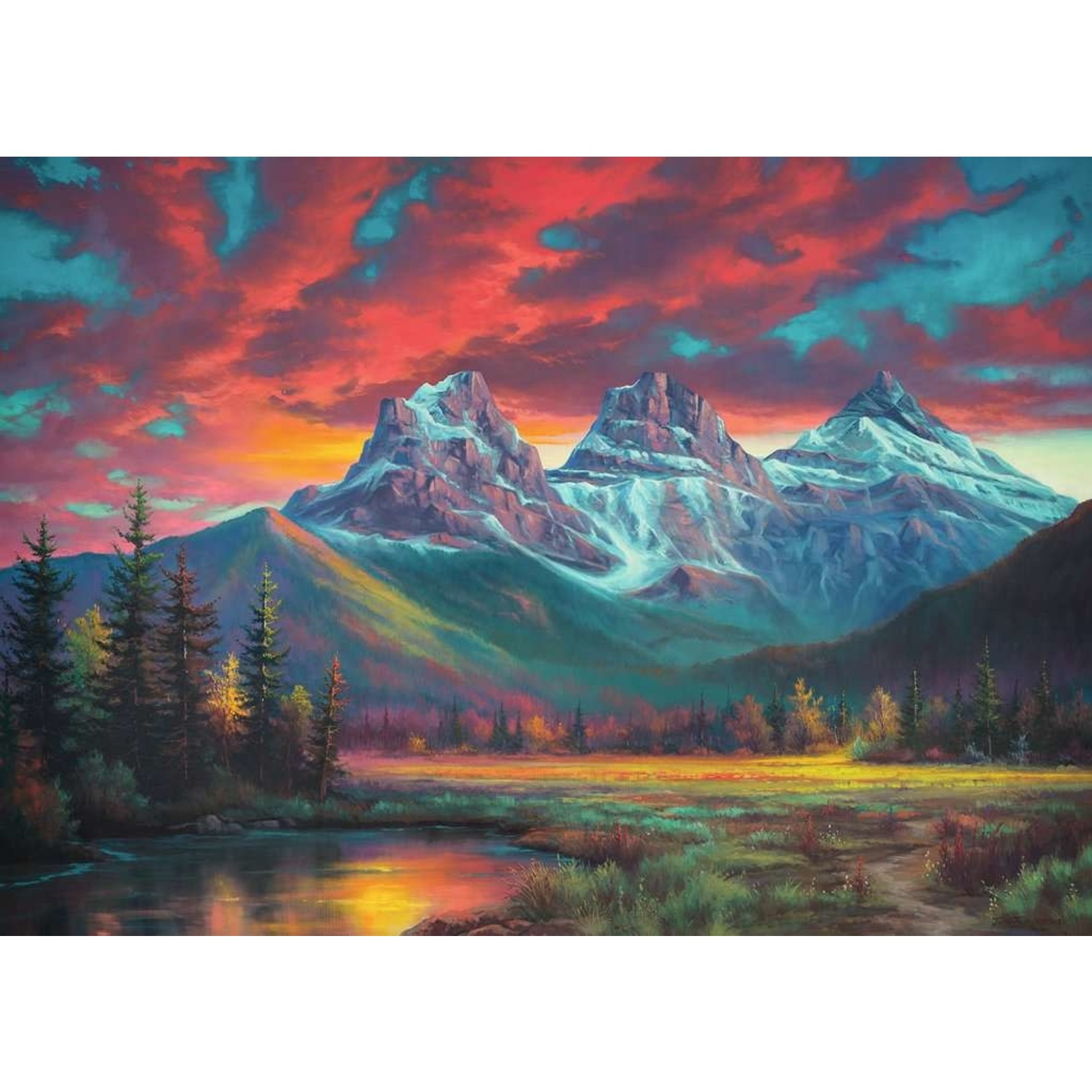 Alberta's Three Sisters 1000 Piece Puzzle